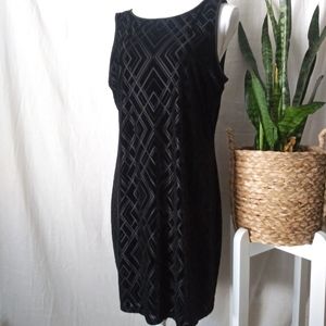 White House Black Market Black Burnout Shift Dress